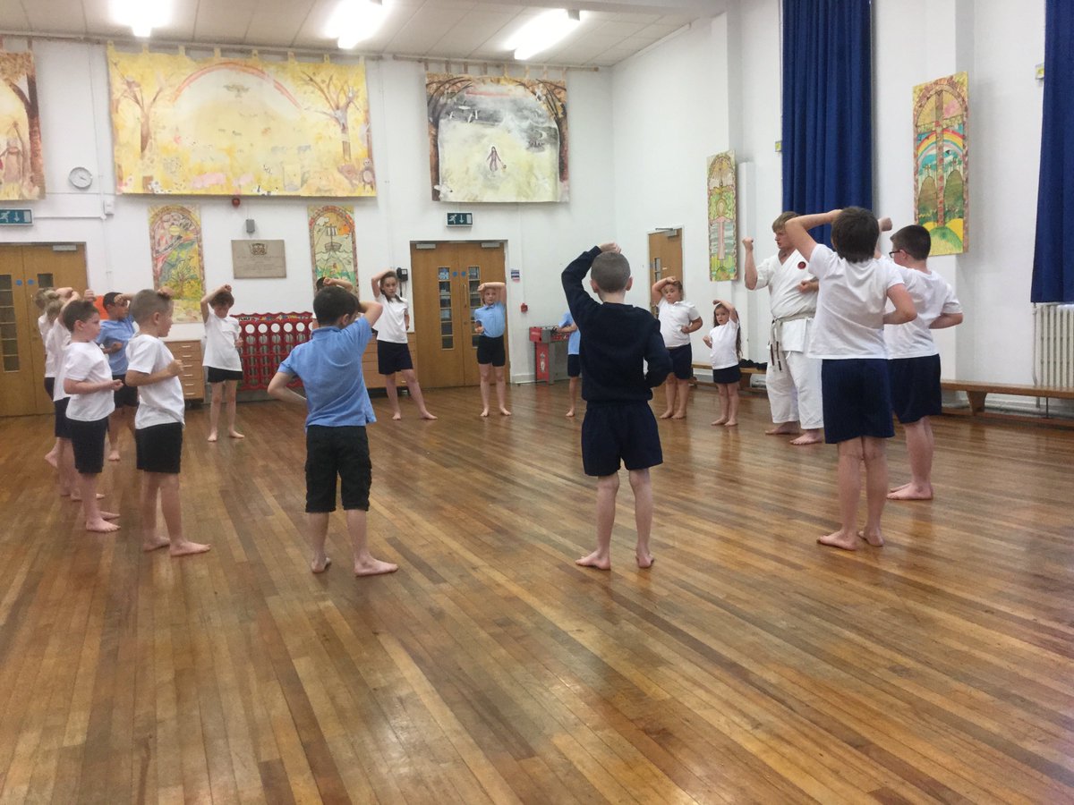 HolyCrossCPS's tweet photo. Great start to our after school clubs - karate with sensei Mike @EdsentialUK @EdsentialH_WB https://t.co/3JFaqDnsvh