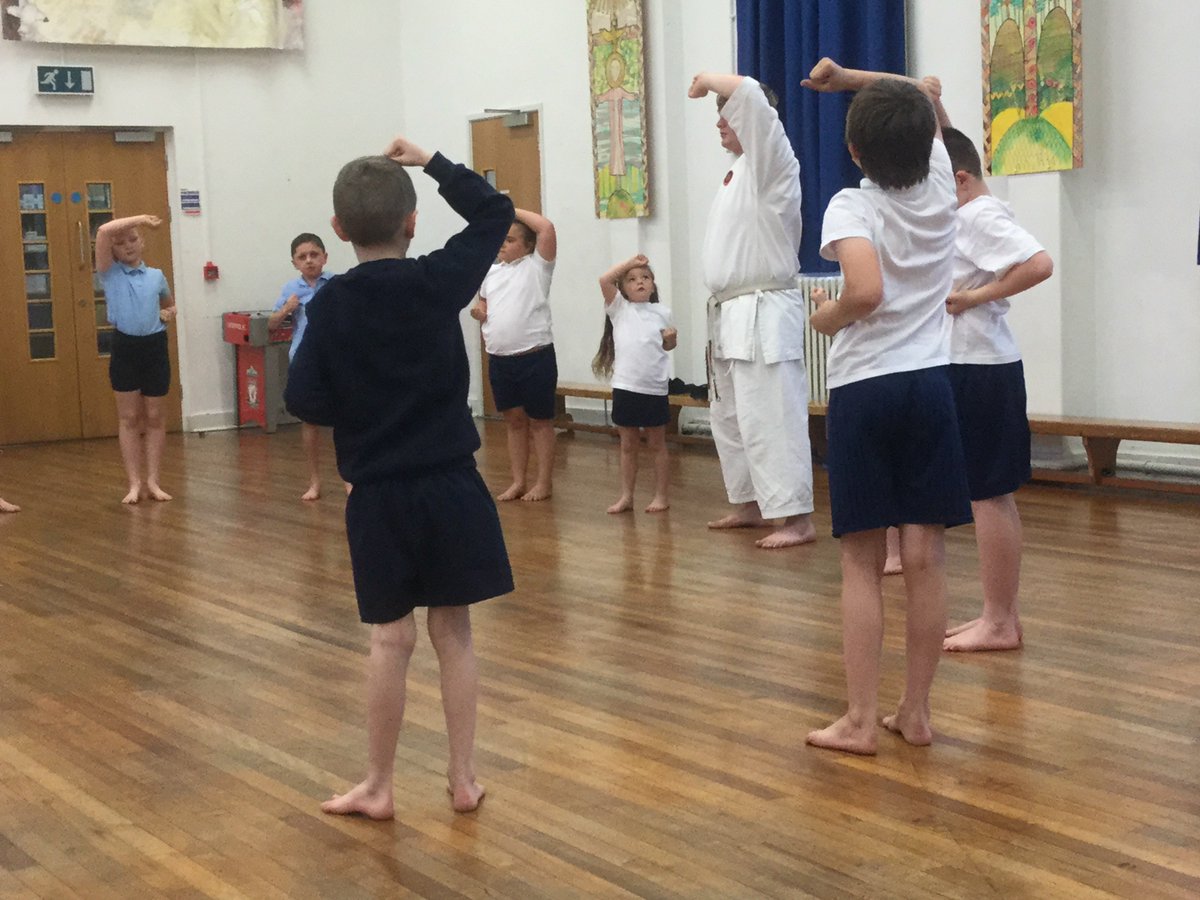 HolyCrossCPS's tweet photo. Great start to our after school clubs - karate with sensei Mike @EdsentialUK @EdsentialH_WB https://t.co/3JFaqDnsvh