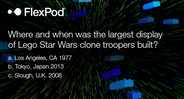 Enter the Star Wars universe. Can you solve our #FlexPod world record quiz?  bddy.me/2vSrRGY < Click the link to reveal the answer.