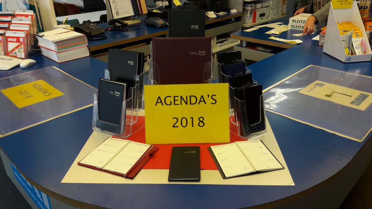 De agenda's voor 2018 zijn binnen!