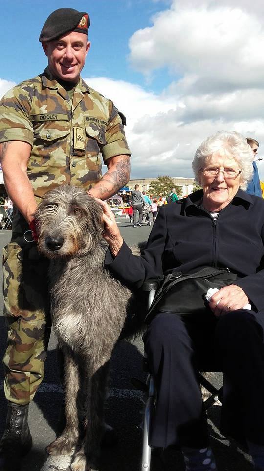 Assisihousessc's tweet image. Confirmed for 24th - Fionn with his handler Private James from Irish Defence Force.  Check out FB for more details facebook.com/AssisiHouse2/