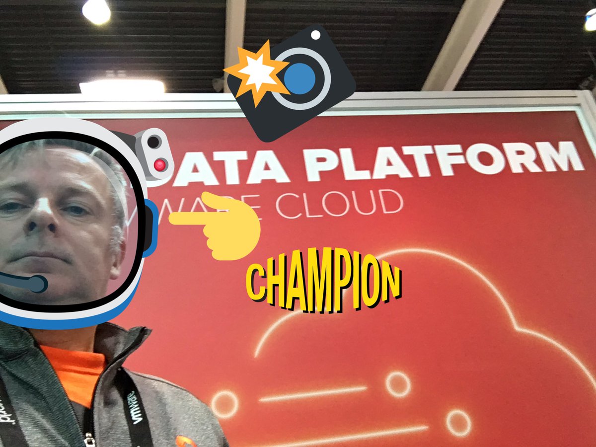 PureStorageUK's tweet photo. Hey @VMworld - Just like @MikeQuinn there is still time today to get a selfie on #PureStorage G215 for a chance to win an Echo Dot. https://t.co/87IZmmyOke