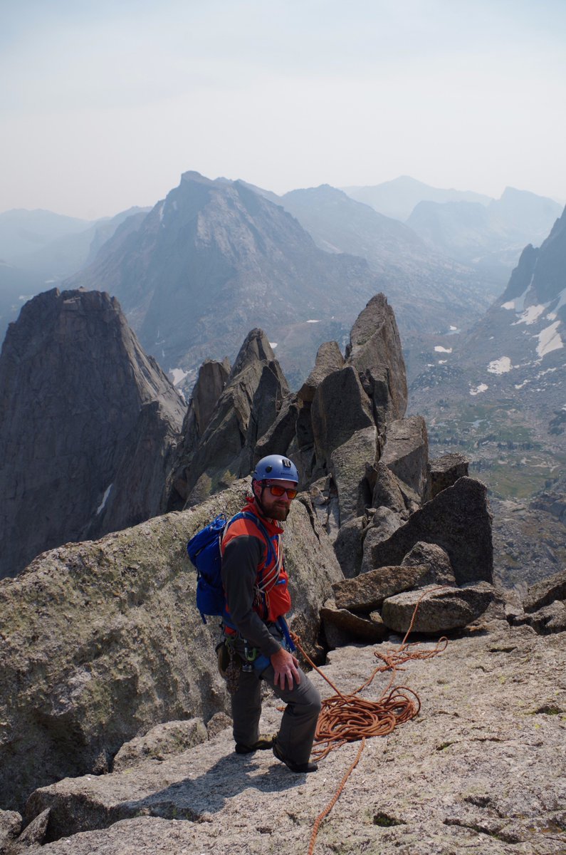 Marsh_Llama's tweet photo. Alright. Summer can end now that we made it to the #WindRivers for some climbing. Cirque of the Towers is amazing! https://t.co/jLIiaOjsGv