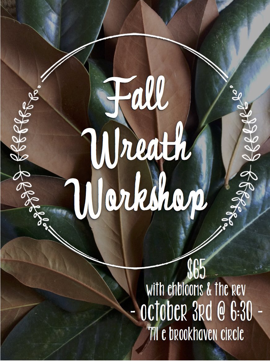 TheRevMemphis's tweet photo. Come join us as we learn to make wreaths for the fall season! #wreathworkshop #choose901 https://t.co/VPQxwQVq48 https://t.co/xF33itu1An