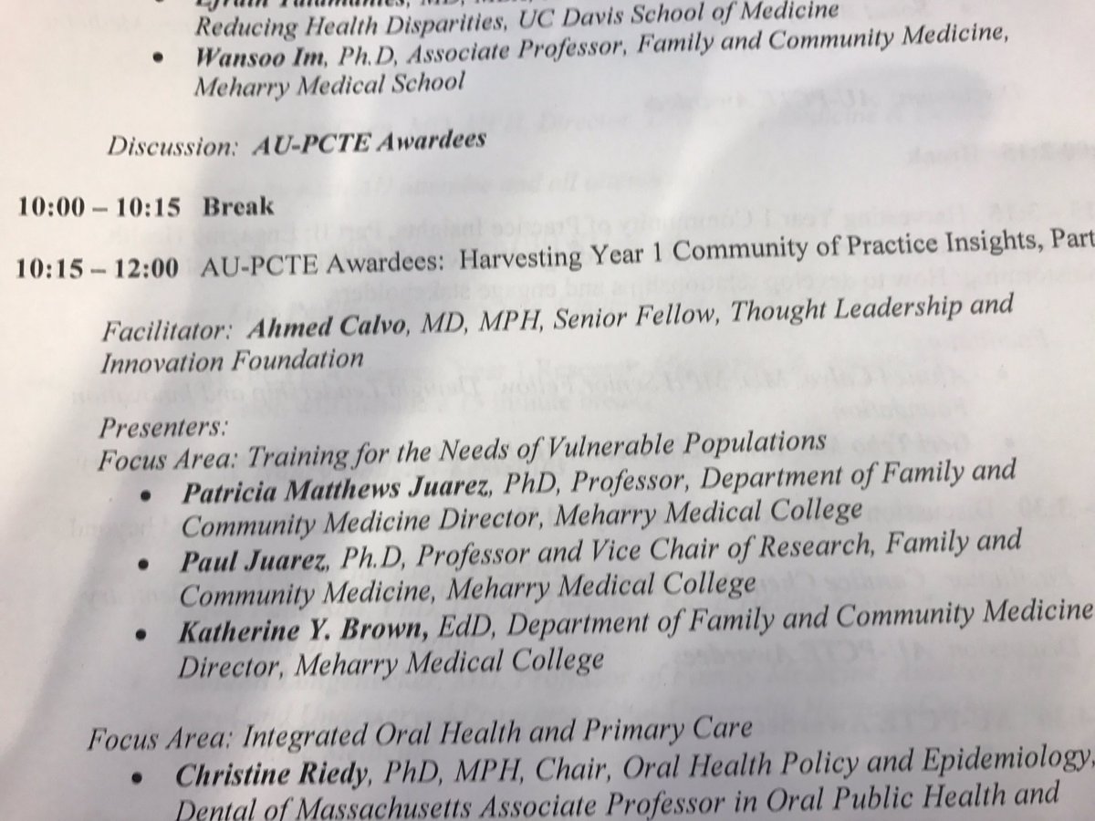 NCMEDR_Meharry's tweet photo. NCMEDR faculty present at the HRSA AU Annual Conference in Washington DC @HRSAgov #academicunit #vulnerablepopulations https://t.co/J2XiAtQave