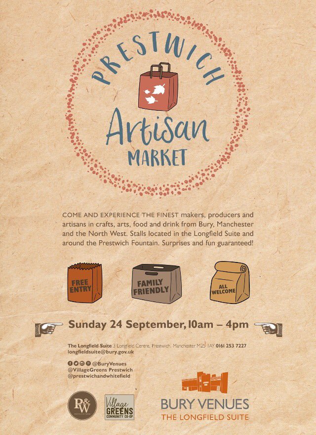 Looking forward to playing the tunes here 12-3pm next Sunday #prestwich #artisan