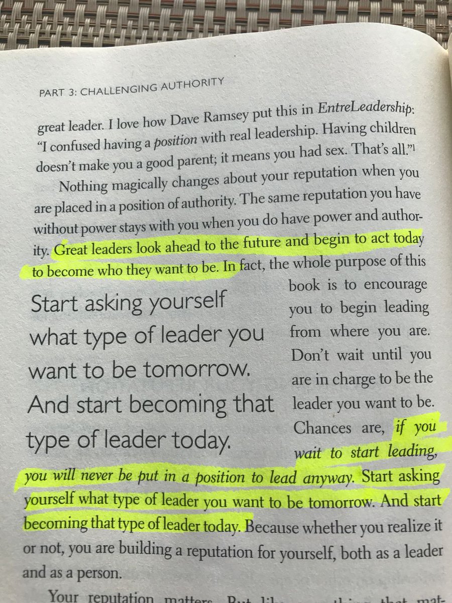 AndyCook10's tweet image. Great stuff @clayscroggins - "Start asking yourself what type of leader you want to be tomorrow, &amp;amp; start becoming that type of leader today"