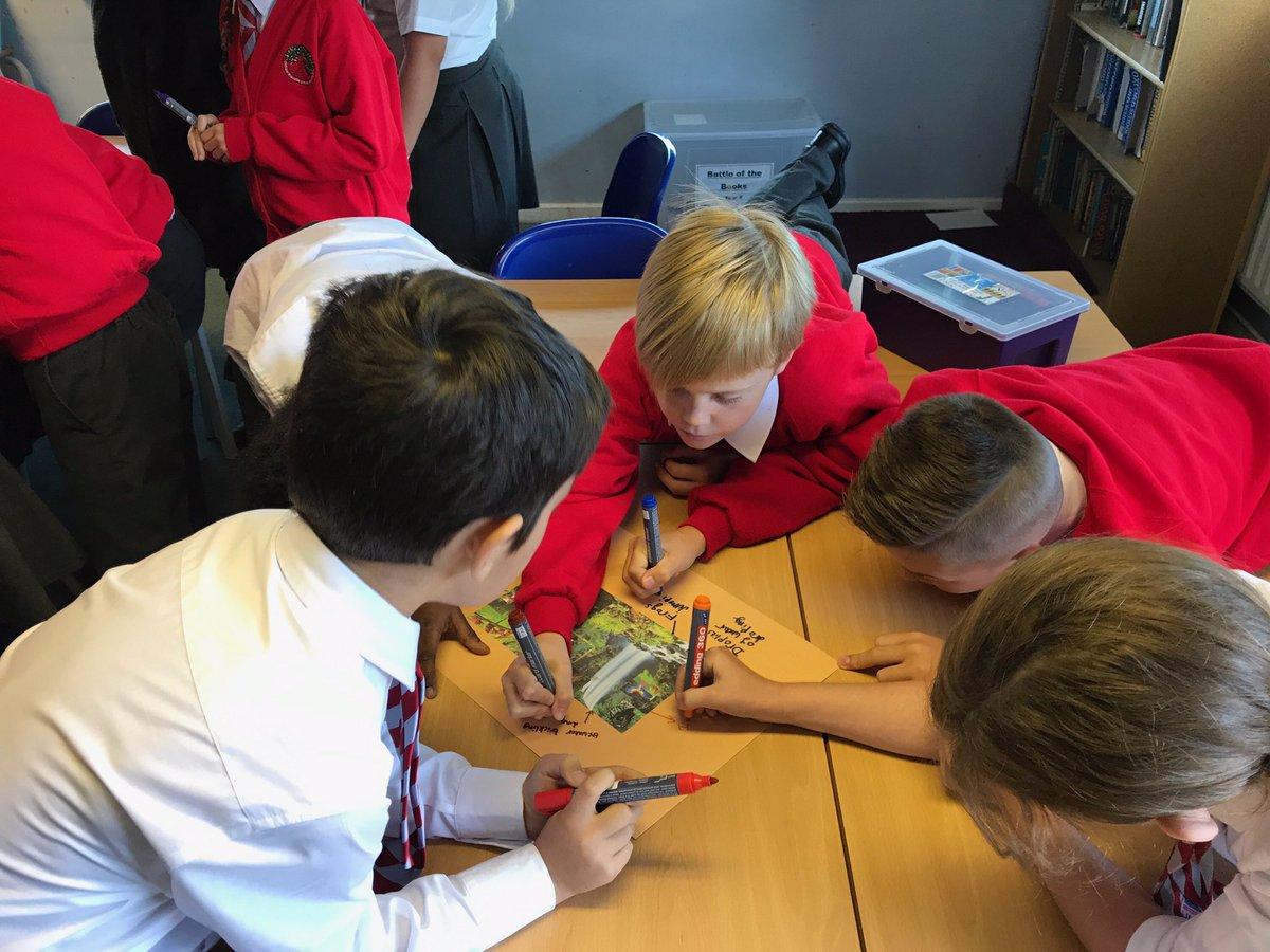 CCJacademy's tweet image. Y5 used the rounders technique to plan setting descriptions based on Journey to the River Sea. Thank you @WallaceIsabella #TalkLessTeaching