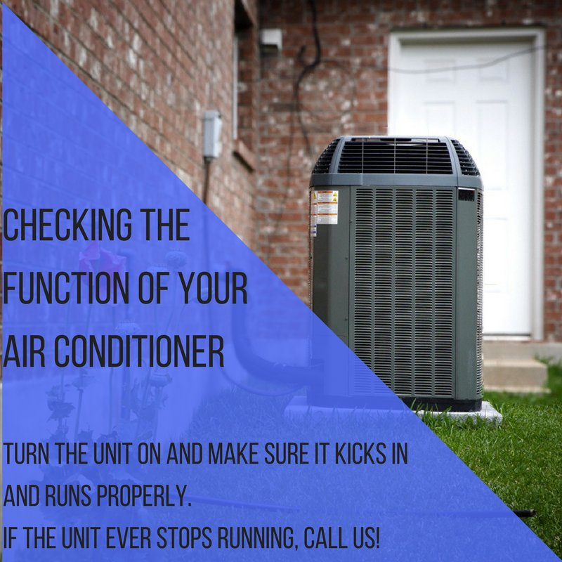 Give your AC unit regular checks to make sure it's functioning properly.