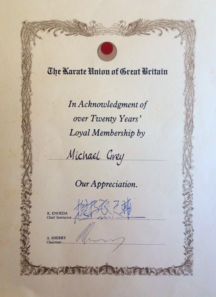 good_karate's tweet photo. @TheKUGB Mission complete! Thanks and respect to Bob Poynton, Andy Sherry and @TheKUGB office for making it so. #GoodKarate https://t.co/8d3MZIgAbg