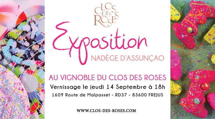 Ne manquez pas jeudi le #vernissage de l'exposition de Nadege d'Assuncao au <a href="/closdesroses/">CLOS DES ROSES</a>! 
#elegance #art #beauty #artiste #exposition #vin