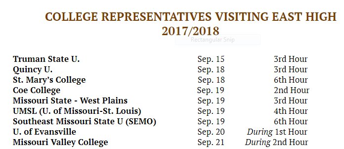 JUNIOR/SENIOR LIONS, these college visits are for YOU!!  Visits start THIS Friday! Stop by Counseling to sign up. Don't delay!!  #theLIONway