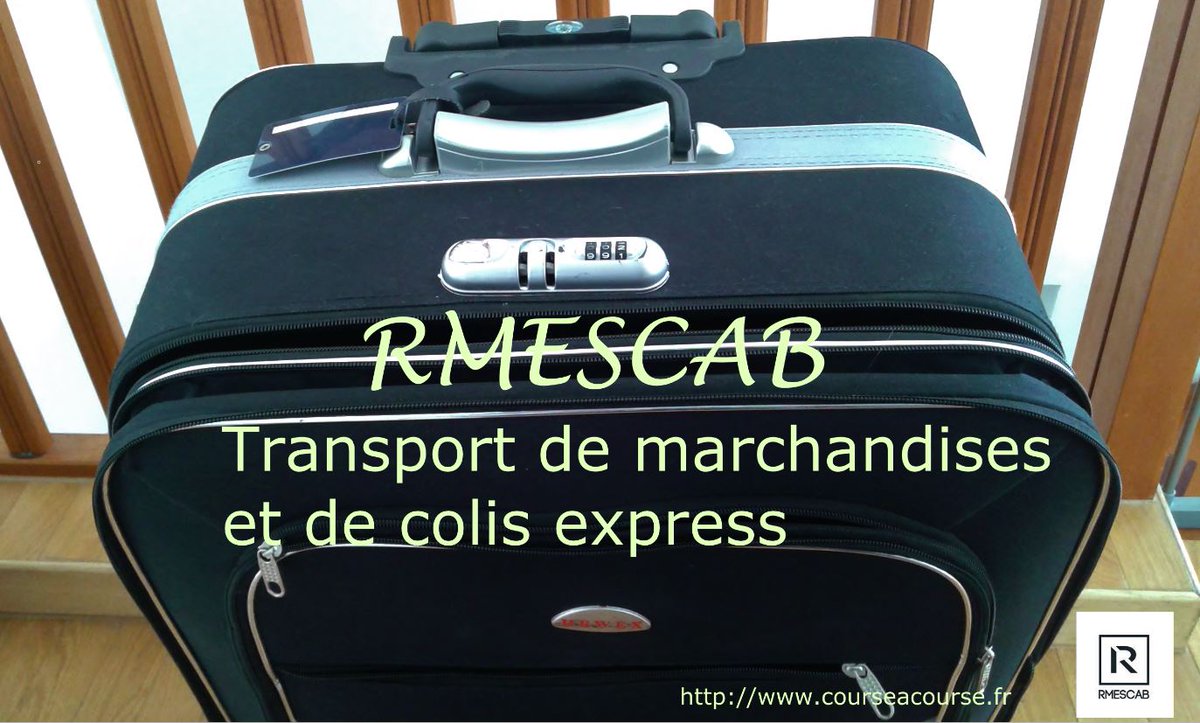 rmescab's tweet photo. #RMESCAB peut s'occuper de l'acheminement de vos valises entre votre domicile et la #gare/#aéroport
Résa 0983379466
https://t.co/zy6AHz7NoD https://t.co/Hkyhjwy3sP
