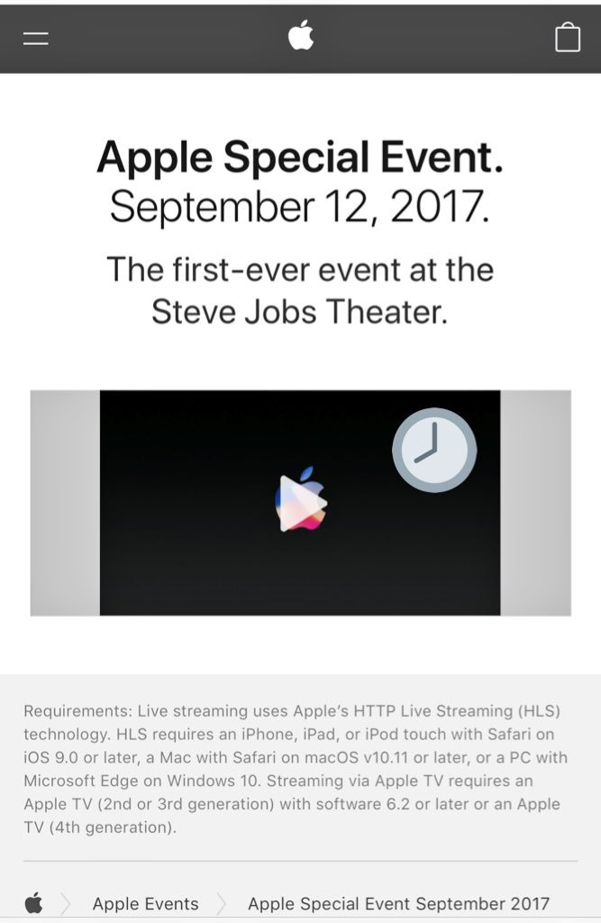 lisaonwave's tweet photo. Are u ready..?😋🔜 #Apple special #event #12september 2017. Смотрим! #презентация https://t.co/clRjpAOcQ3
