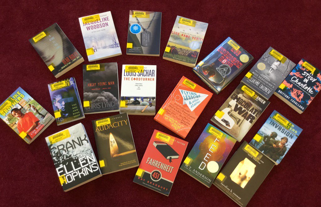 New books for lit library! Multiple copies of each are available <a href="/SKMSFalcons/">Skyline Falcons</a>