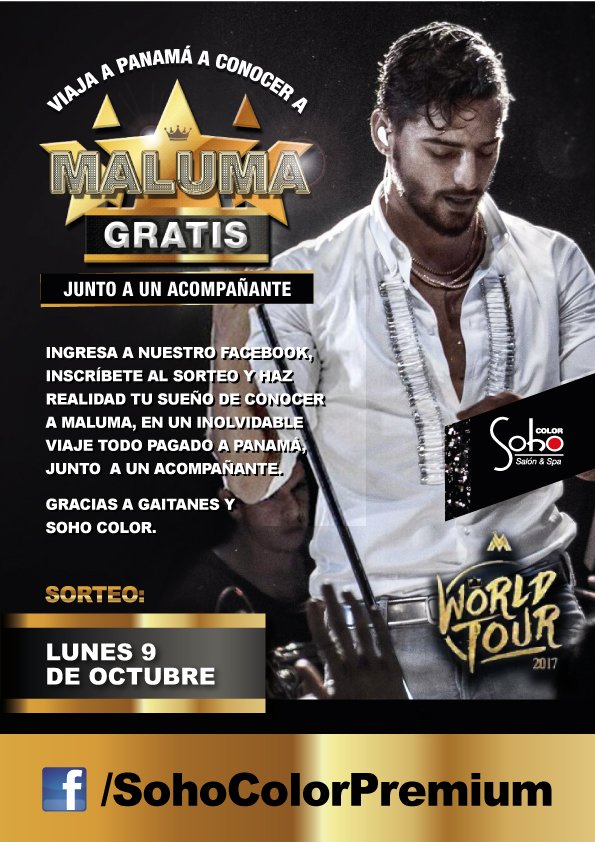 SohoColorPeru's tweet photo. @Maluma_Peru esta es su oportunidad para conocer a su ídolo. 😍❤️✈️
Participen aquí: https://t.co/UkgN9c5zvg   #MalumaLover https://t.co/8ZLDCuTDm8