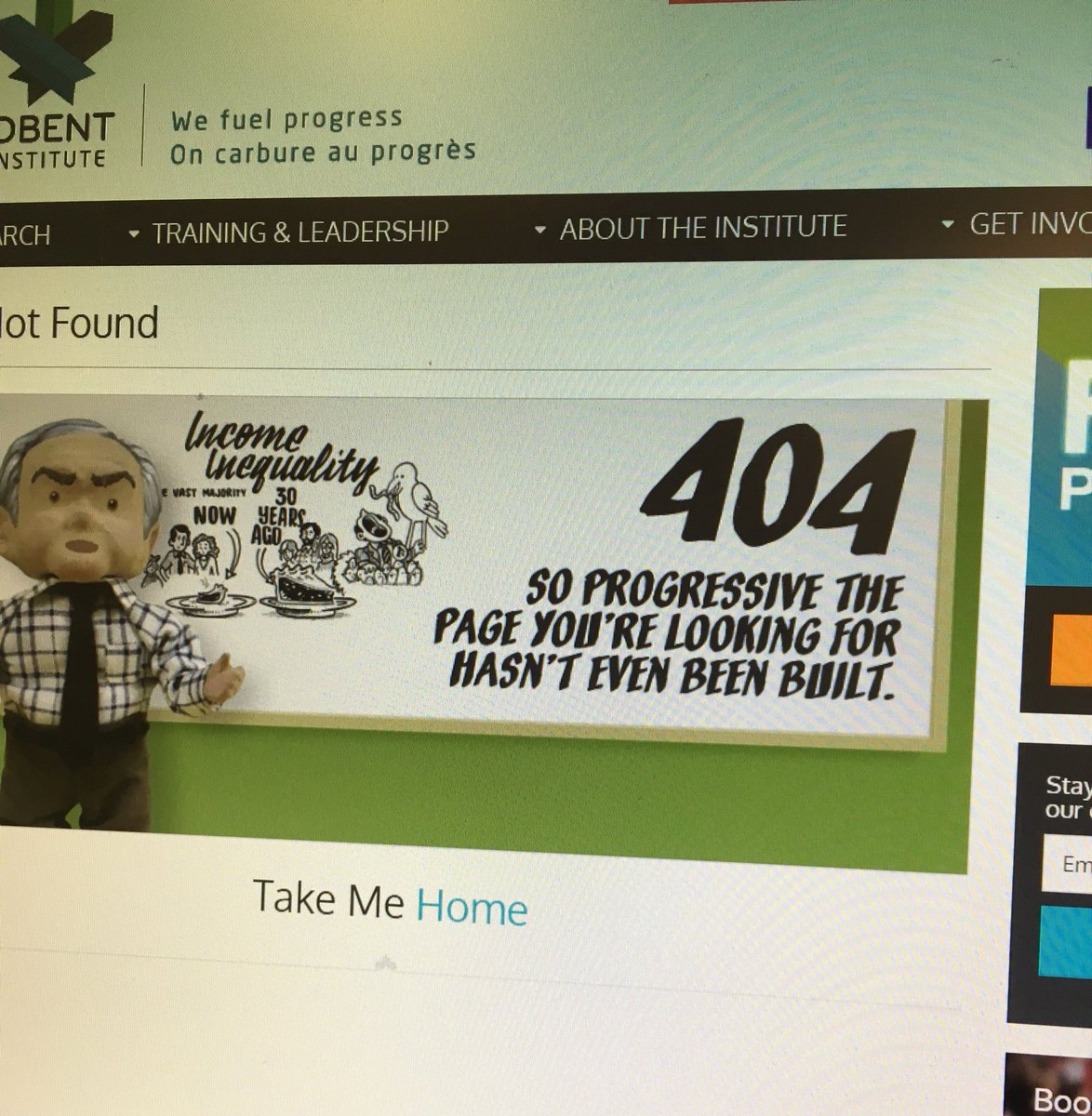 LauraHache's tweet photo. Something I'll always love: a clever 404 page. 👏 👏@broadbent https://t.co/t26NG2ZRuP