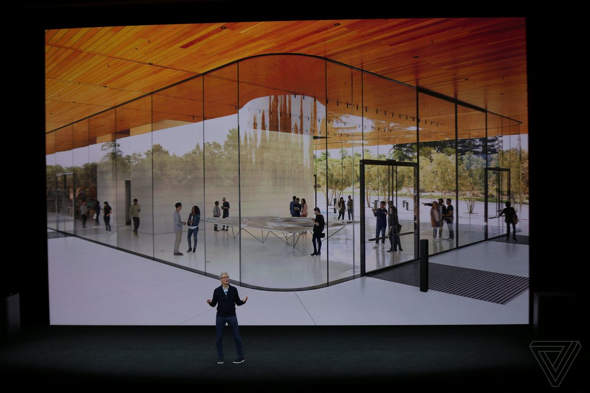 Zahrani_iz7's tweet image. صور مقر أبل الجديد 👏

#موتمرApple