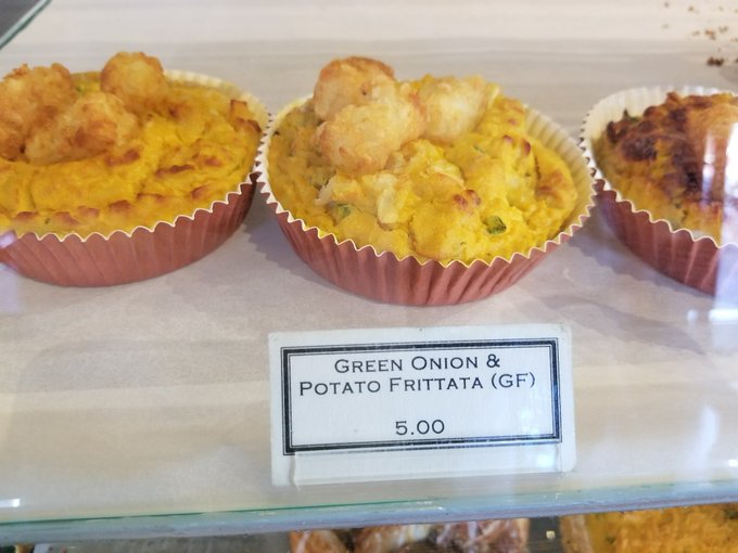 Potato frittata and pepperoni pizza rolls #whatveganseat (at @TimelessCoffee in Oakland, CA) https://t<a href="/tag/whatveganseat"class="tags">#whatveganseat</a>