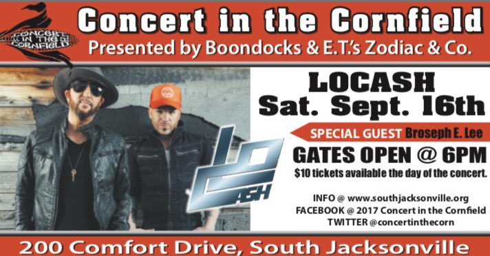 paulastew's tweet photo. This Saturday! @LOCASHmusic #CITC2017 #southjacksonville @Broseph_Music https://t.co/1KXTZE1U3q