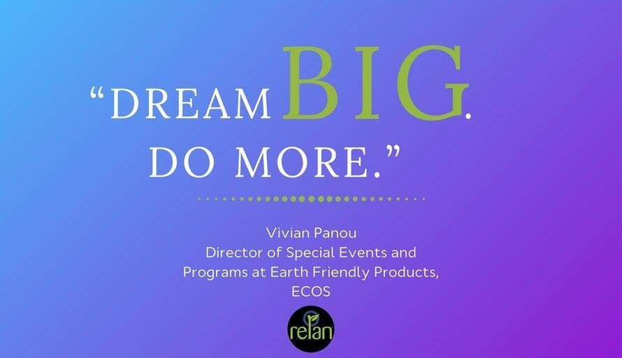 RelanBag's tweet image. "Dream big. Do more." - @Vivitsa70 @efpcleans is doing something right. Find out what on the #RelanBlog bit.ly/2eXxEb8 #ECOS #WIGF
