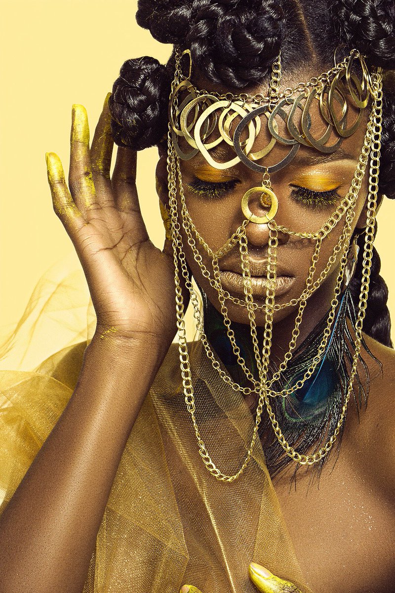 Goddess of fertility, oshun #makeupandmoore #braidsbybree.