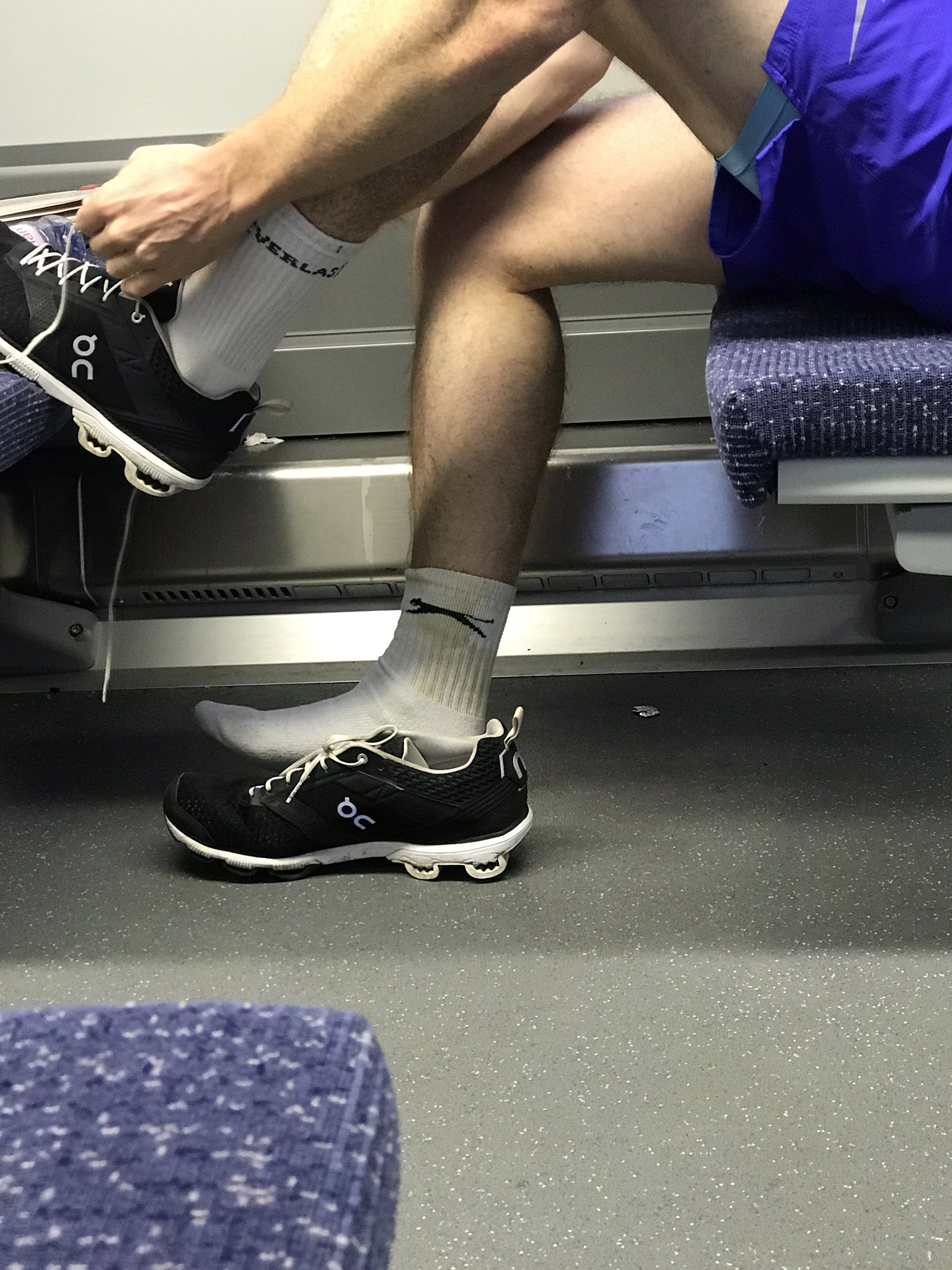 Nova - Biker pup from Mars 🐶 on X: I think this guy in the train is  wearing his cum sock t.cokigvMIdXgF  X