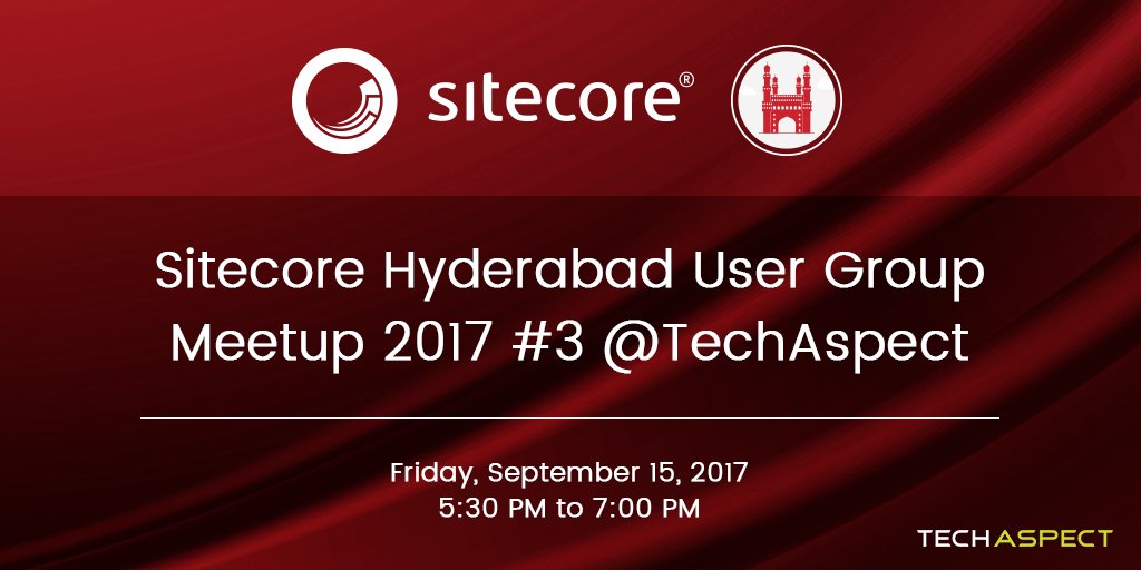 TADigitalInc's tweet photo. Enhance Your Solr Search Knowledge, Join us, Sitecore Hyderabad User Group Meetup 2017 #3 @TechAspect.
#SitecoreMeetup #Sitecore #Hyderabad https://t.co/mUjCWzaYfi