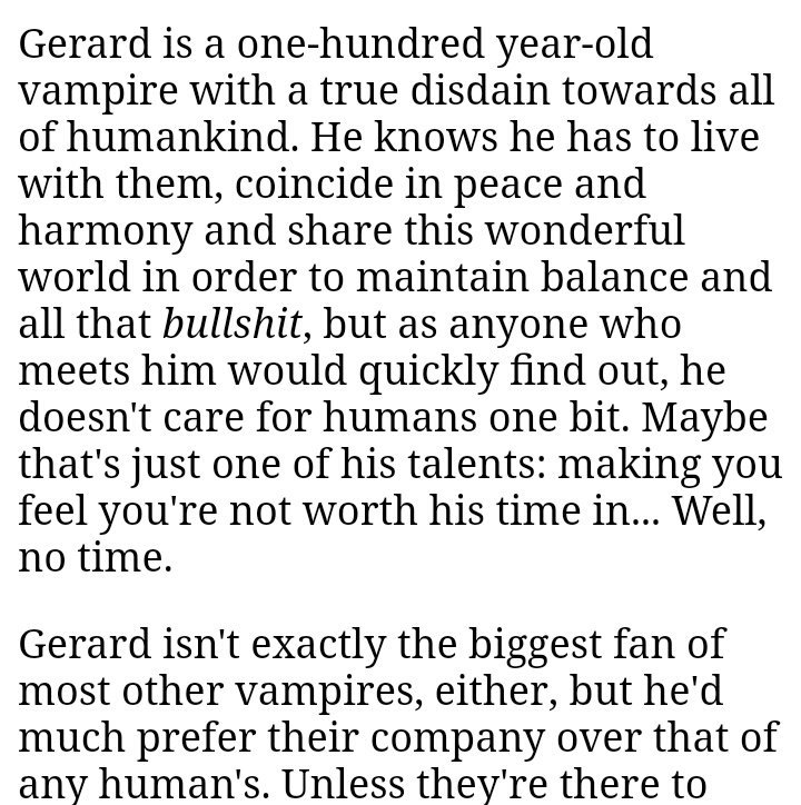 bloodIctting's tweet image. Re- ...uh, vamping.

× RP/SV
× MV until partner is found, though
× Dominant in nature, but can submit
× Very descriptive
× 18+

RT, please?