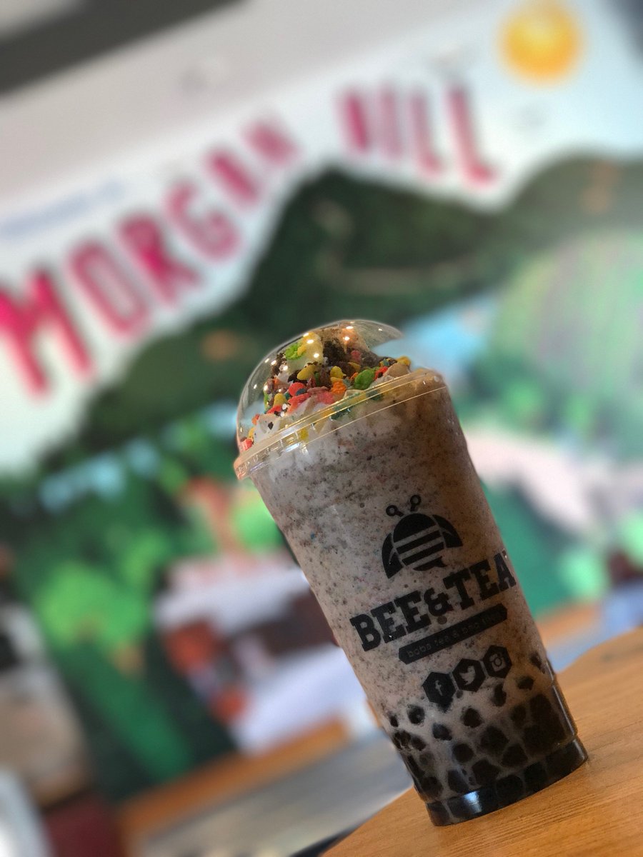 FYBTCA's tweet photo. Beauty is in the eye of the beholder. Behold our greatest creation yet. #BobaMilkshake #Candy #Cereal #Boba #BeeAndTea https://t.co/4m1BWyW05L