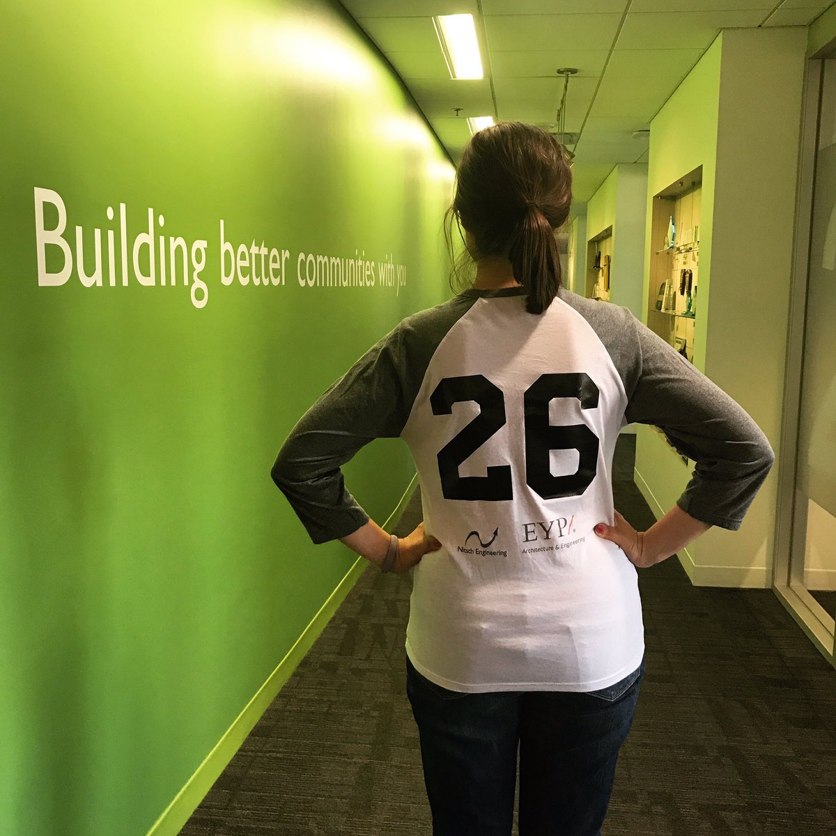 nitscheng's tweet photo. Celebrating Team Tuesday of our Spirit Week! 1 of our engineers calls the Nitsch & @EYPAE champion softball team her favorite! #funatnitsch https://t.co/3O4tdTaOht