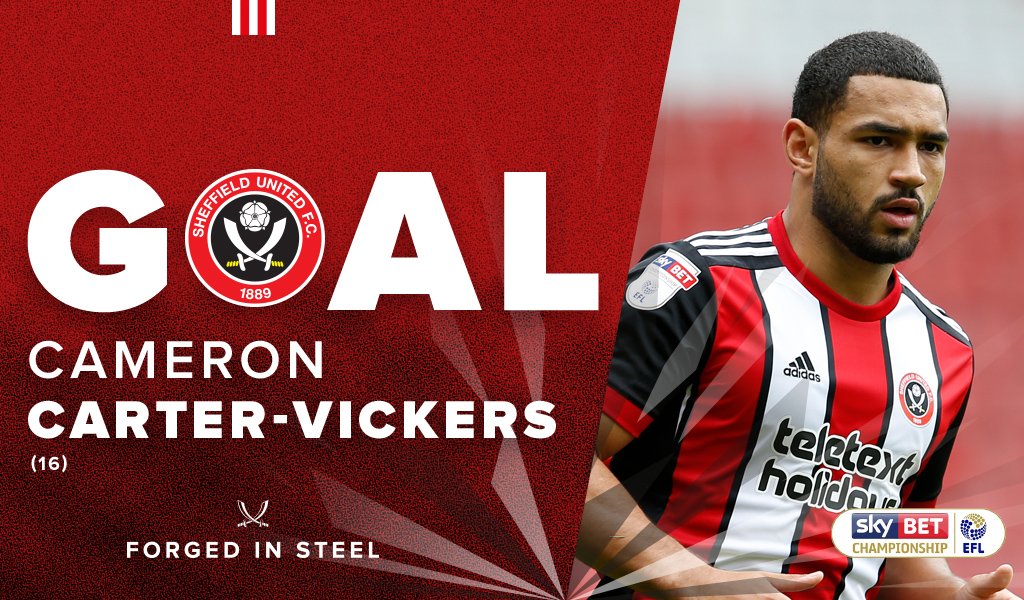 33' GOOAAAAALLLLL!!! @cameroncv2 scores on his debut to put the Blades 1-0 up #twitterblades