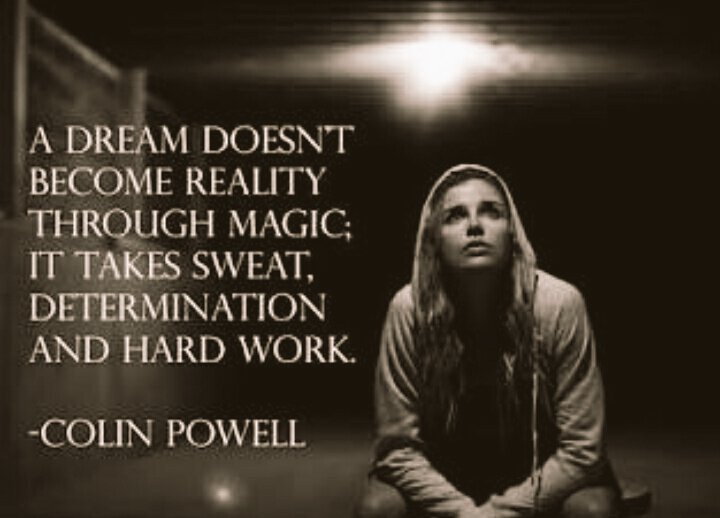 A dream doesn't become reality through magic; it takes sweat, determination, and hard work. #Dreambigdobig #Determination #Hardwork  #Anvesh