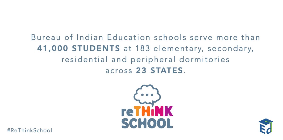 usedgov's tweet photo. The culturally responsive environment meets the education needs of students while honoring their Native American culture. #ReThinkSchool 2/2 https://t.co/MAGQulMKF1