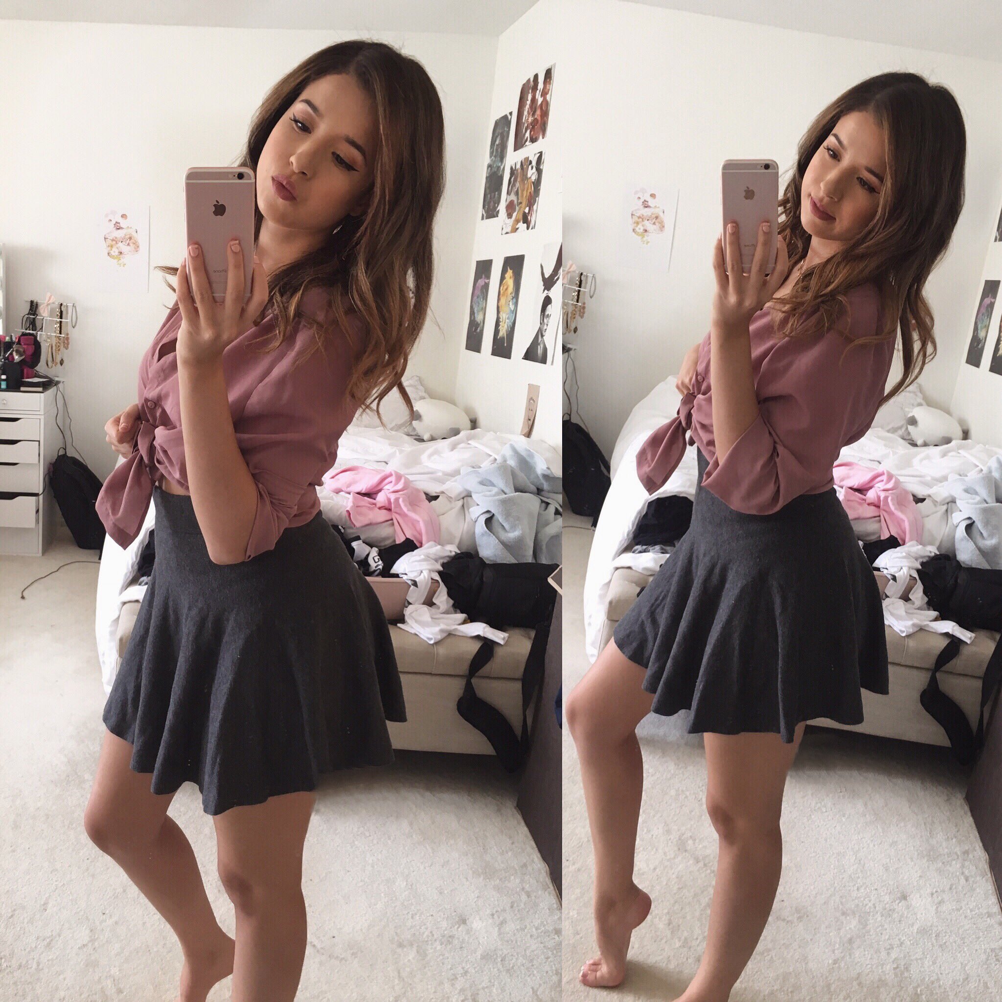 44. messy room, messy girl. twitch.tv/pokimane. 