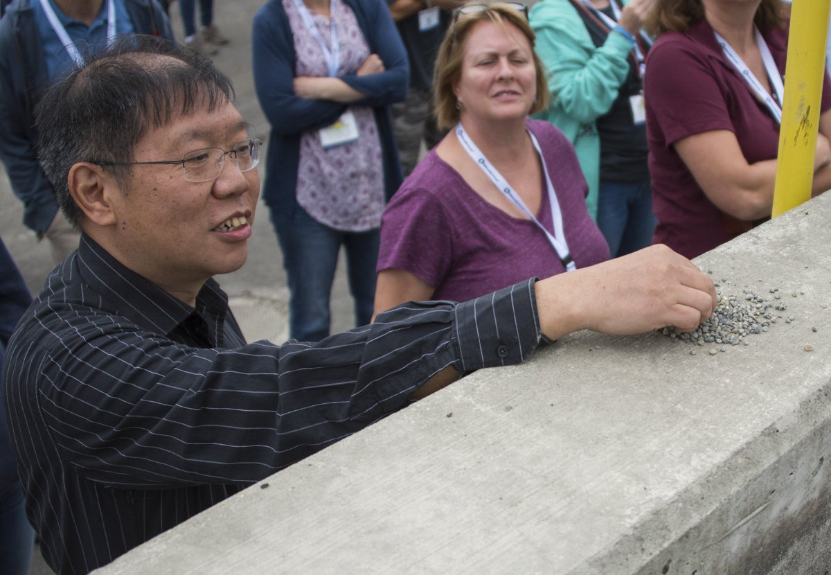 SeaportNW's tweet photo. We showed off our biofiltration stormwater treament system at West Hylebos Log Yard to #StormCon2017 attendees from across US & CAN. #Tacoma https://t.co/UbvK0W7x66