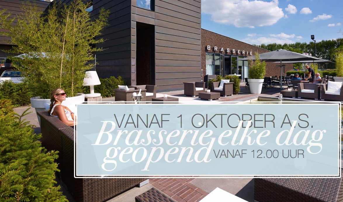 BIG NEWS! Vanaf 2 oktober a.s. 7 DAGEN PER WEEK OPEN vanaf 12.00 uur! Brasserie &amp; Eventlocatie Boschmolenplas