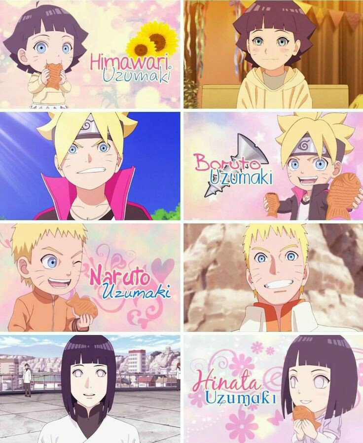 Naruto hinata boruto and himawari