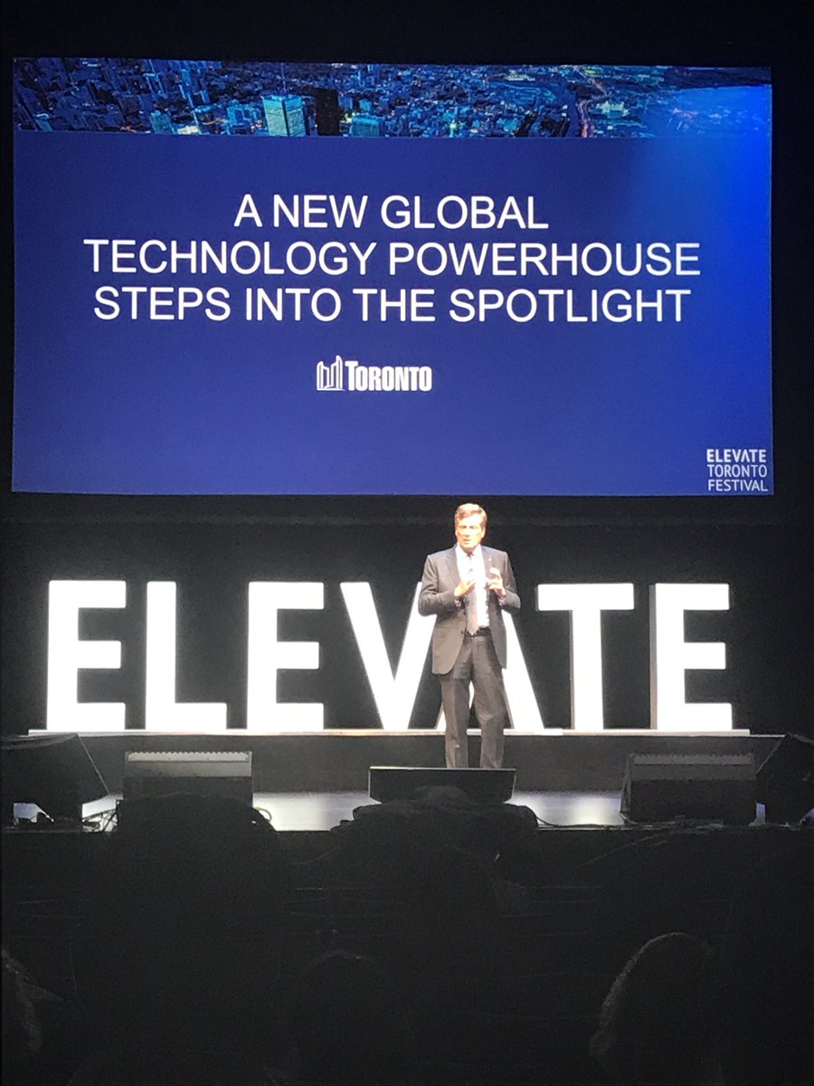 Lo_18's tweet photo. @JohnTory officially launches the City's new Civic Innovation Office at #ElevateToronto. Exciting things ahead for TO! #toronto #TO #techTO https://t.co/SgaUHICAK3