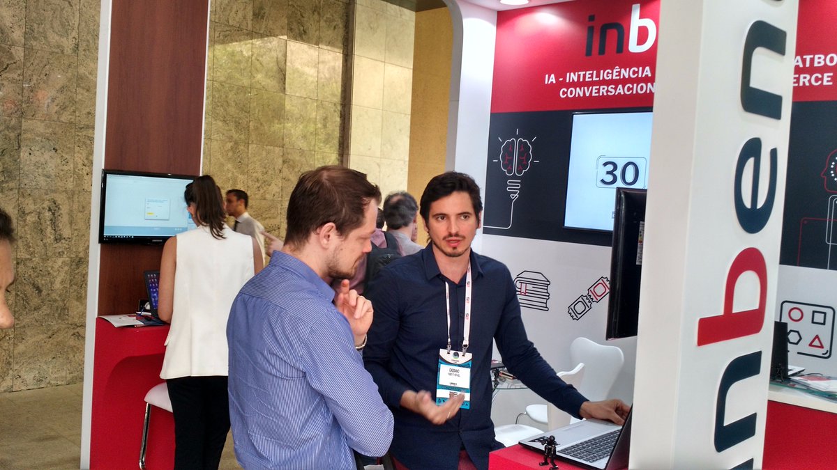inbenta's tweet photo. Happening now: the Inbenta Brazil team is making a big impression at #CONAREC2017. https://t.co/2JFpHJd9tD