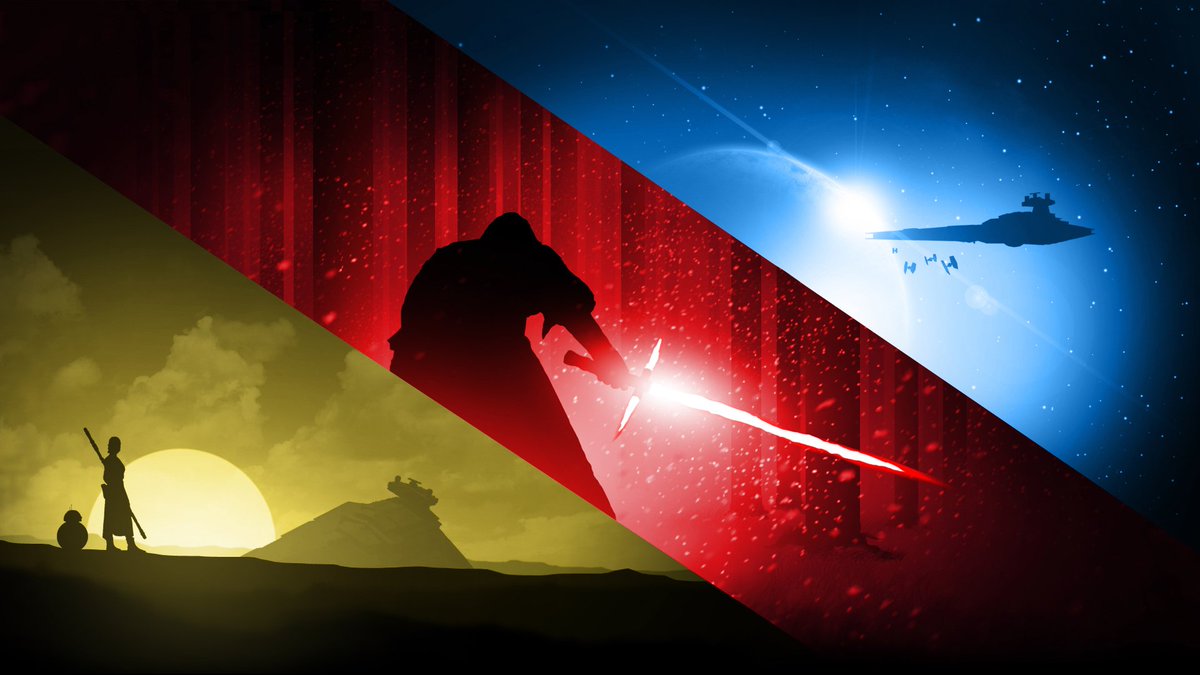 An old Star Wars wallpaper I made while being hyped for The Force Awakens! #StarWars #TheForceAwakens
