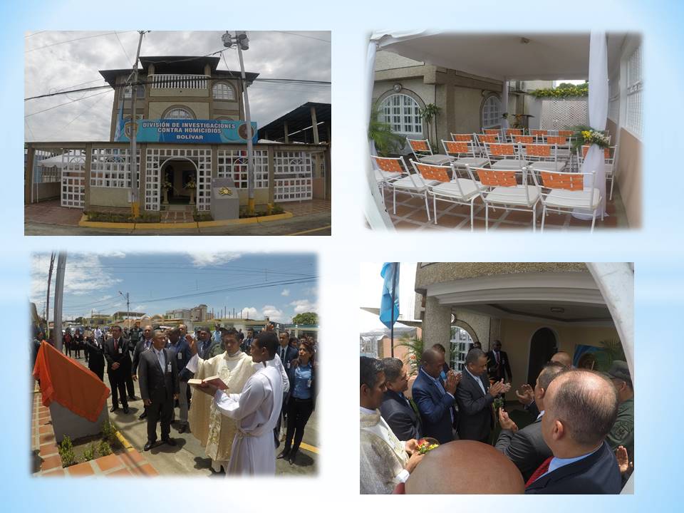 Inauguracion de la Sede del Eje de Homicidio Bolívar, ubicada en la Urb.  Moreno de Mendoza, San Félix, Municipio Caroni, Estado Bolívar.