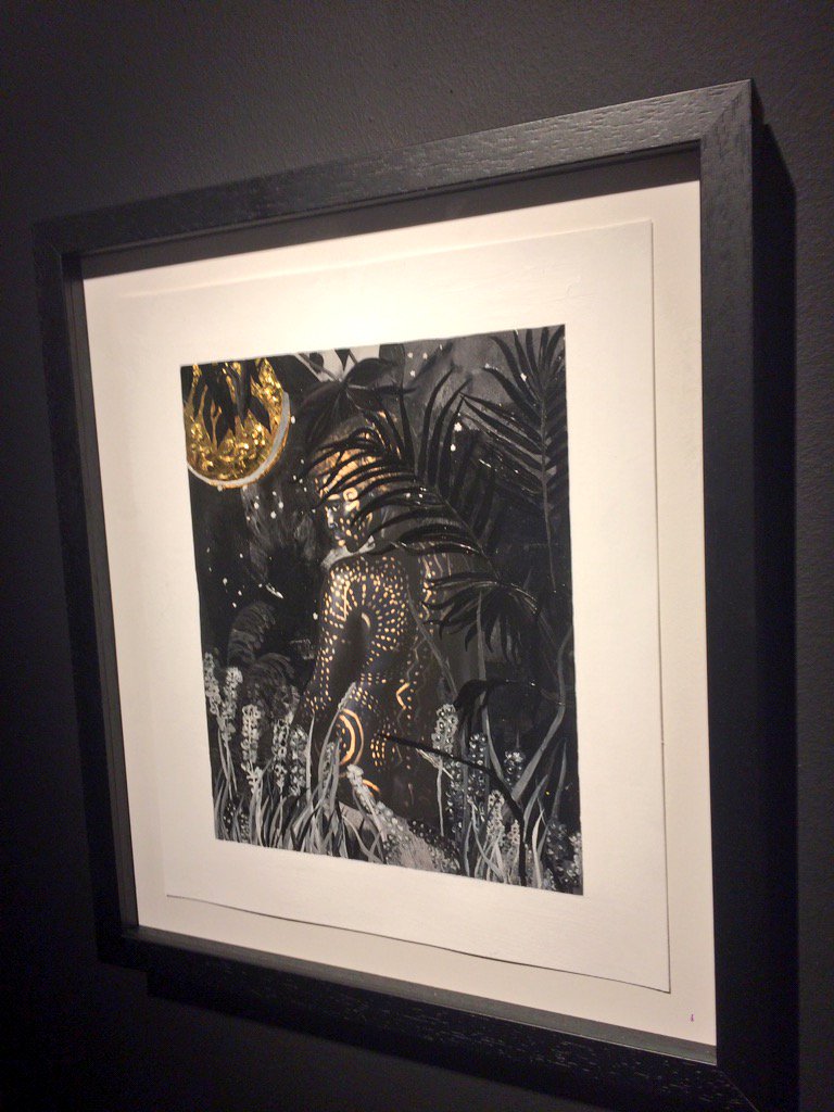 lizzycollier's tweet photo. The opening to Lina Iris Viktor's stunning BLACK EXODUS at @theamargallery ✨ @LinaViktor #art #london #blackexodus https://t.co/VsdssiHosw