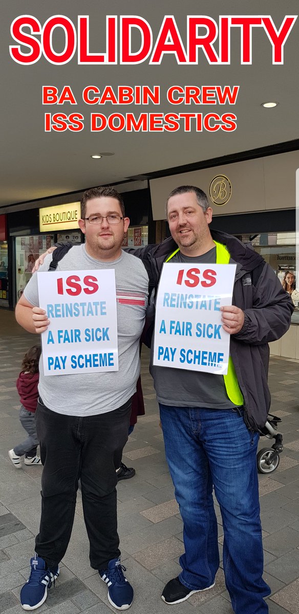 phISSed_Off's tweet photo. Solidarity  between @unitetheunion members from BA Cabin Crew &amp; ISS ancillary staff from the Royal &amp; Broadgreen  Hospitals #phissed_Off https://t.co/JePqDDSN5Q
