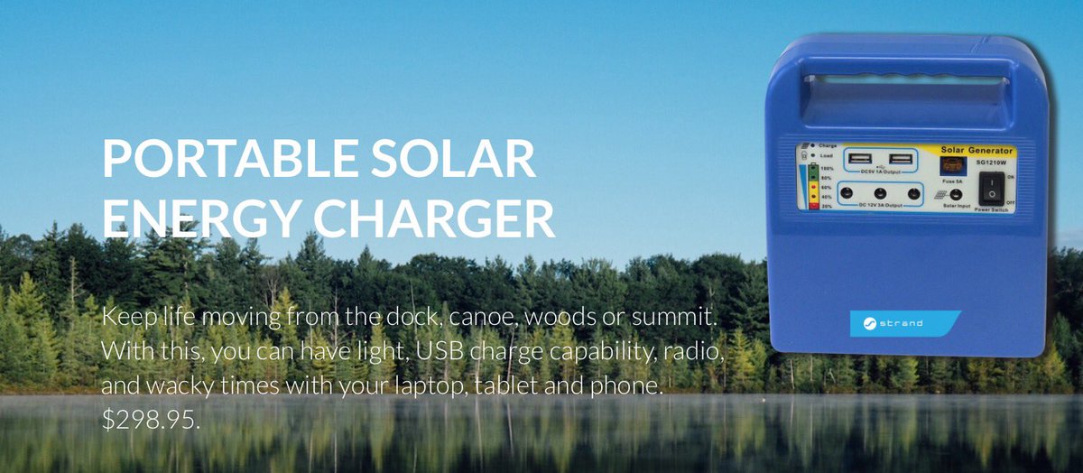 strandenergy's tweet photo. Keep life moving - the dock, or summit. 3 sizes give you light, USB charge, radio, &amp; wacky times. #SolarEnergy
https://t.co/eXwYmMCjyT https://t.co/d6DNGV5tzE