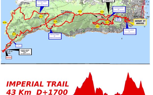 Parcours Trail Imperial (43 km) Détaillé (Maj 12/09/2017) corsica-run.com/Parcours-Trail…