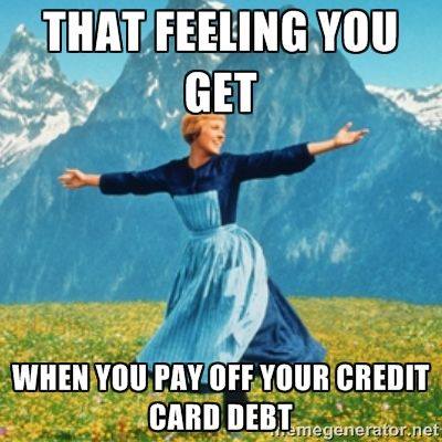 That feeling you get when you pay off your #Credit Card Debt. #MSICREDITSOLUTIONS