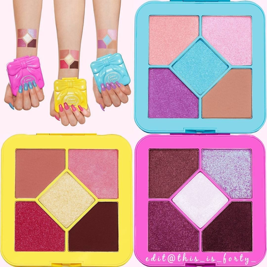 This_is_forty_'s tweet image. COMING SOON from @limecrime  💜 Remember #PollyPockets These look just like them!! #PocketCandy #Eyeshadow Quads!!! 💜 instagram.com/p/BY9GaL9BOXu/