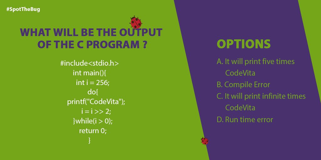 People_TCS's tweet image. Let’s put the rhythm in algorithm. Here’s question 2/3. #SpotTheBug this #WorldProgrammersDay and win!