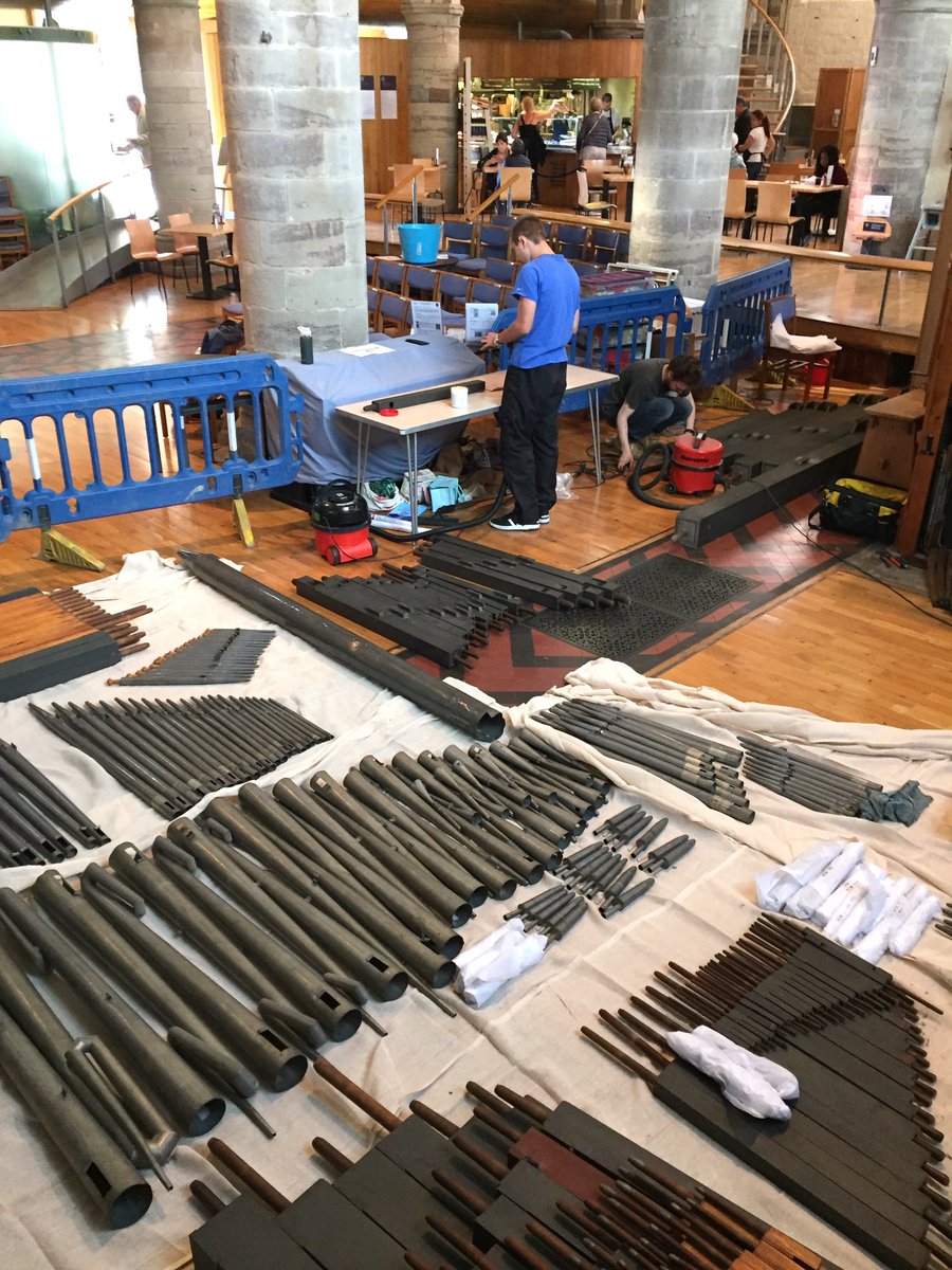 cafeatallsaints's tweet photo. @peterdyke49 @CofE_Churchcare @HerefordDiocese Pop in for a coffee and see how our organ restoration is getting on over the next couple of weeks... so many pipes!! https://t.co/XQs4sKGHkh